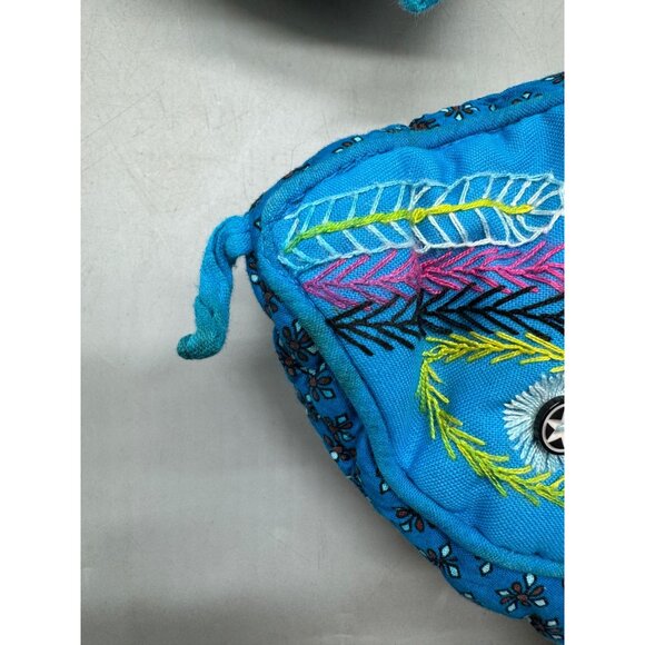 Colorful Fish Shaped Quilted Potholders By David E. Glatt set of 2 colorful blue - Picture 8 of 15